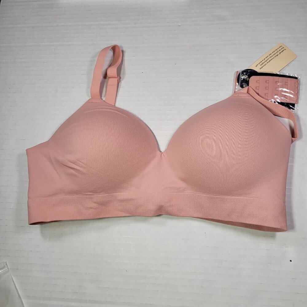 Truekind Rose Supportive Comfort Wireless Shaping Bra #10210 Size L